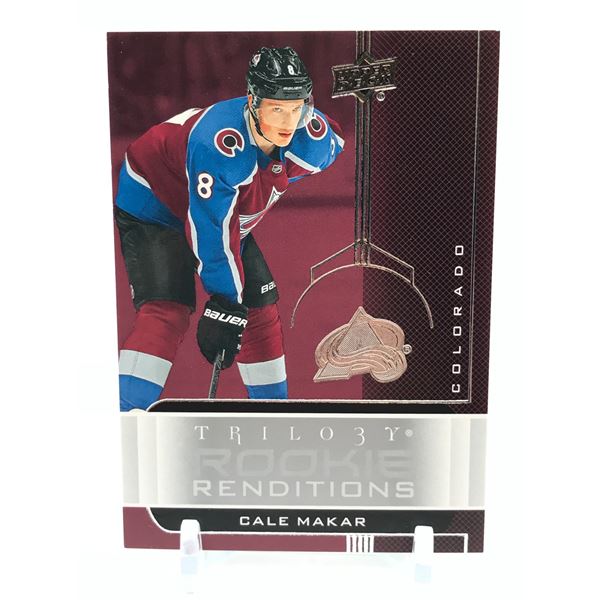 2019-20 UPPER DECK TRILOGY HOCKEY ROOKIE RENDITIONS CALE MAKAR TRADING CARD