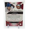 Image 2 : 2019-20 UPPER DECK TRILOGY HOCKEY NOAH DOBSON ROOKIE PREMIERES PATCH TRADING CARD 438/499