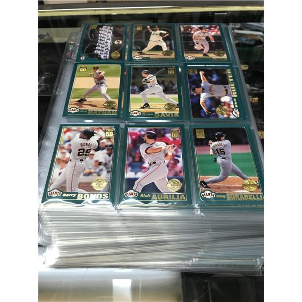 BINDER OF BASEBALL TRADING CARDS
