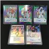 Image 1 : LOT OF 5 SIGNED NFL TRADING CARDS