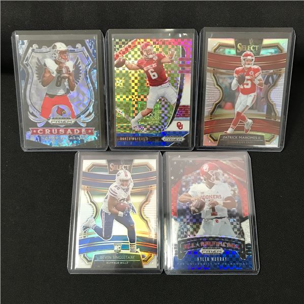 LOT OF 5 PANINI NFL TRADING CARDS