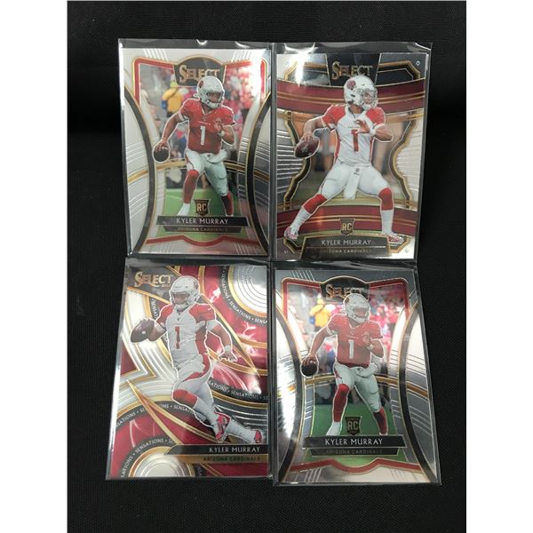 LOT OF 4 SELECT NFL TRADING CARDS - INCLUDING 3 ROOKIES