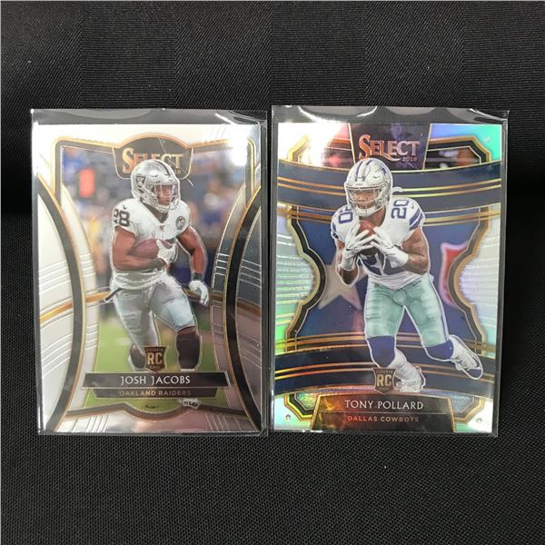 LOT OF 2 SELECT 2019 NFL TRADING CARDS