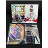 Image 1 : LOT OF 4 NFL TRADING CARDS - INCLUDING 2 PATCH