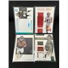 Image 1 : LOT OF 4 NFL TRADING CARDS - INCLUDING 3 PATCH