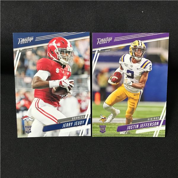 LOT OF 2 PRESTIGE 2020 NFL ROOKIE TRADING CARDS