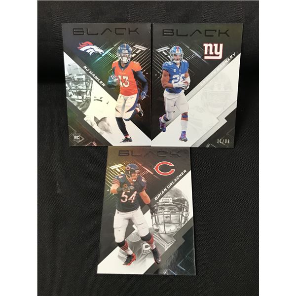 LOT OF 3 FOOTBALL TRADING CARDS - INCLUDING 1 ROOKIE