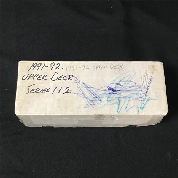 BOX OF 1991-92 UPPER DECK SERIES 1 & 2 TRADING CARDS