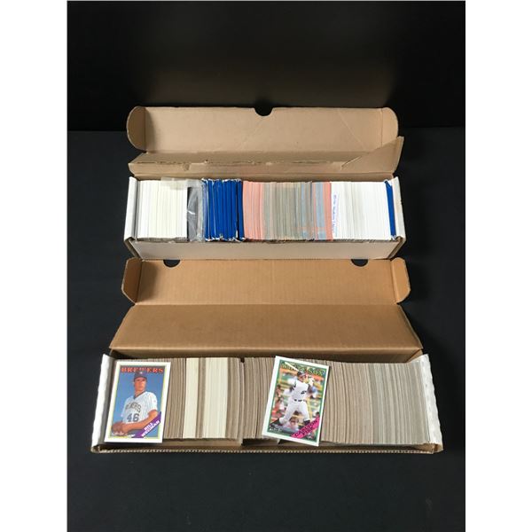 TWO BOXES OF MIXED TRADING CARDS