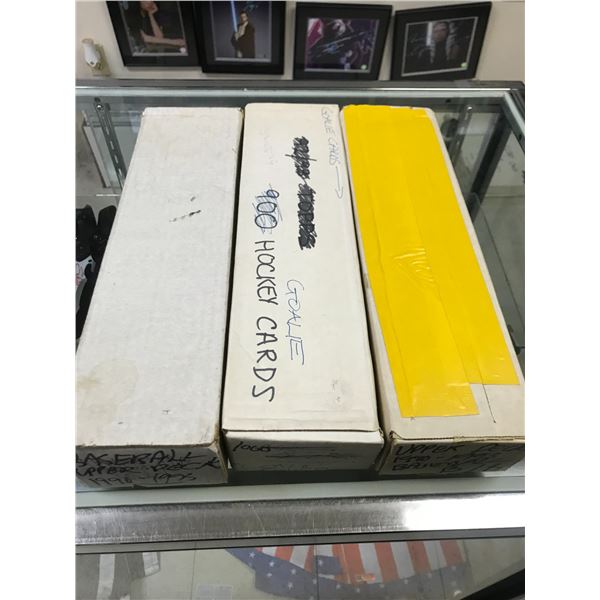 3 BOXES OF TRADING CARDS