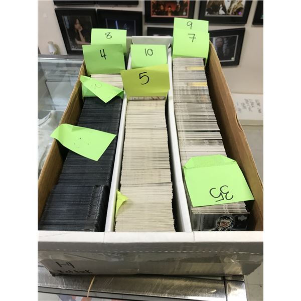 1 LARGE BOX OF MIXED TRADING CARDS