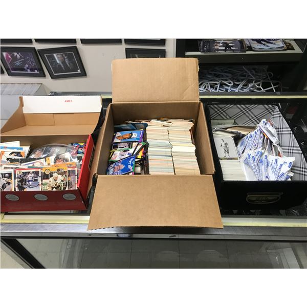 THREE BOXES OF MIXED TRADING CARDS