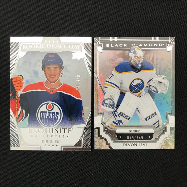 LOT OF 2 HOCKEY TRADING CARDS /349