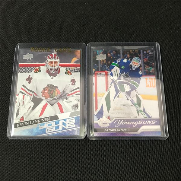 LOT OF 2 YOUNG GUNS UPPER DECK HOCKEY TRADING CARDS