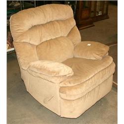 Tan Swivel Rocker Recliner Chair
