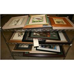 Rack Lot of Nice Framed Prints