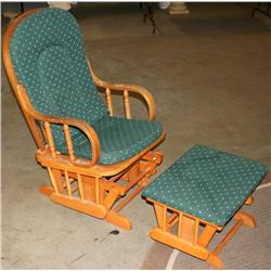 Rocking Chair and Foot Stool