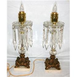 Set of 2 Crystal Lamps