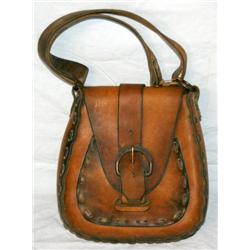 Leather Saddle Purse