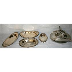 Lot of Silver Plate & Aluminum Hollaware