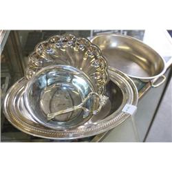 Lot of 4 Silver Plated Dishes