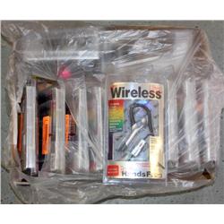 Box Lot of "NEW" Wireless Cell Phone Head Set