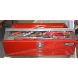 Red Tool Box W/ Misc. Tools