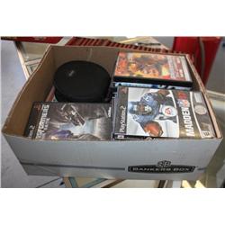 Box Lot of Misc. DVD's & Video Games