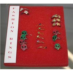 Lot of Misc Fashion Costume Rings