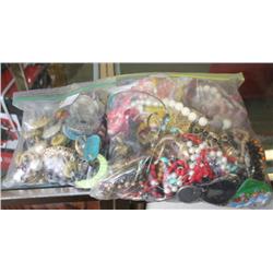 2 Bags of Misc Costume Jewelry