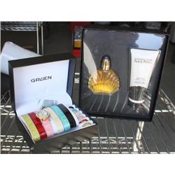 Gruen Ladies Watch & Elizabeth Taylor Perfume Set