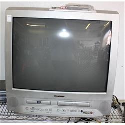 27" Sylvania T.V w/ Built in DVD/VHS & Remote