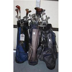Lot of Three Golf Club & Bags