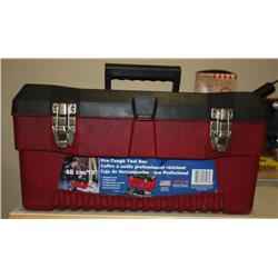 Pro-Tough Tool Box W/ Misc Tools