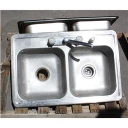 2 Stainless Steel Sinks
