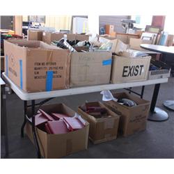 Table Lot of Misc Bar Items