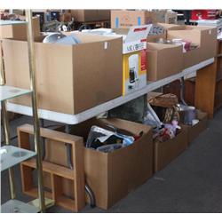 Table Lot of Misc.House Hold  Items