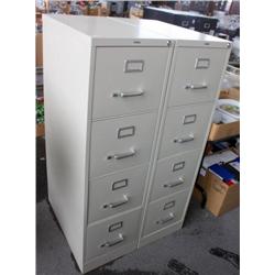 2 Four Drawer File Cabinets