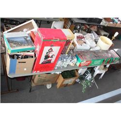 Table Lot of Misc. Christmas  Items