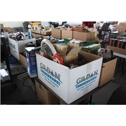 Table lot of miscellaneous household items