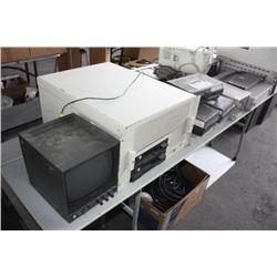 Table lot of miscellaneous vintage electronics