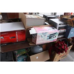 Table lot of miscellaneous household items