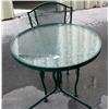 Image 1 : Small Green Patio Table w/Matching chair