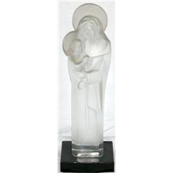 Signed Lalique Statue 14" Tall