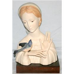 Signed Porcelain Bust
