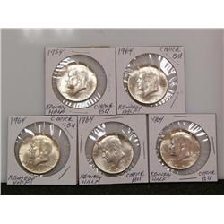 1964 Kennedy Silver Half dollars (Times the Money)