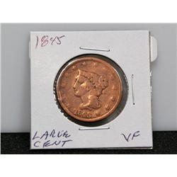 1845 Very Fine Large Cent