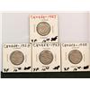 Image 1 : 4 XF Canadian Nickels