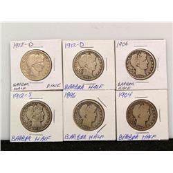 Barber Half Dollars (Times the Money)
