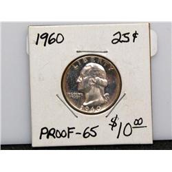 1960 Washington Quarter Proof